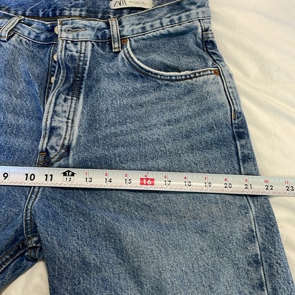 Zara | Blue | Relaxed | Button-fly | HighWaisted | Denim | Jeans | Size 31 - Picture 12 of 13